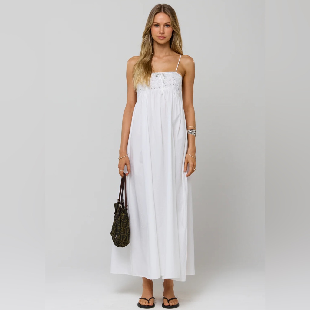 Resa Kira Dress In White Eyelet Size Small Bnwt
